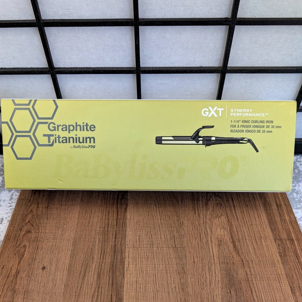 BaBylissPRO GXT Synergy Performance Graphite Titanium 1-1/4" Curling Iron